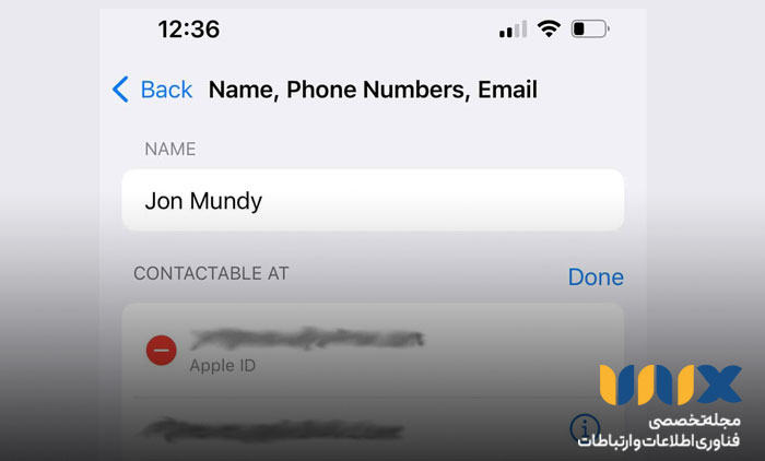 تغییر ایمیل اپل آیدی از طریق اکانت آیفون